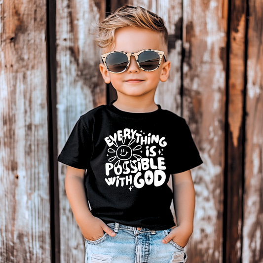 Everything Is Possible With God Toddler Graphic Tee