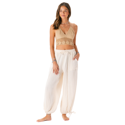 Cream Adventure Cargo Pants