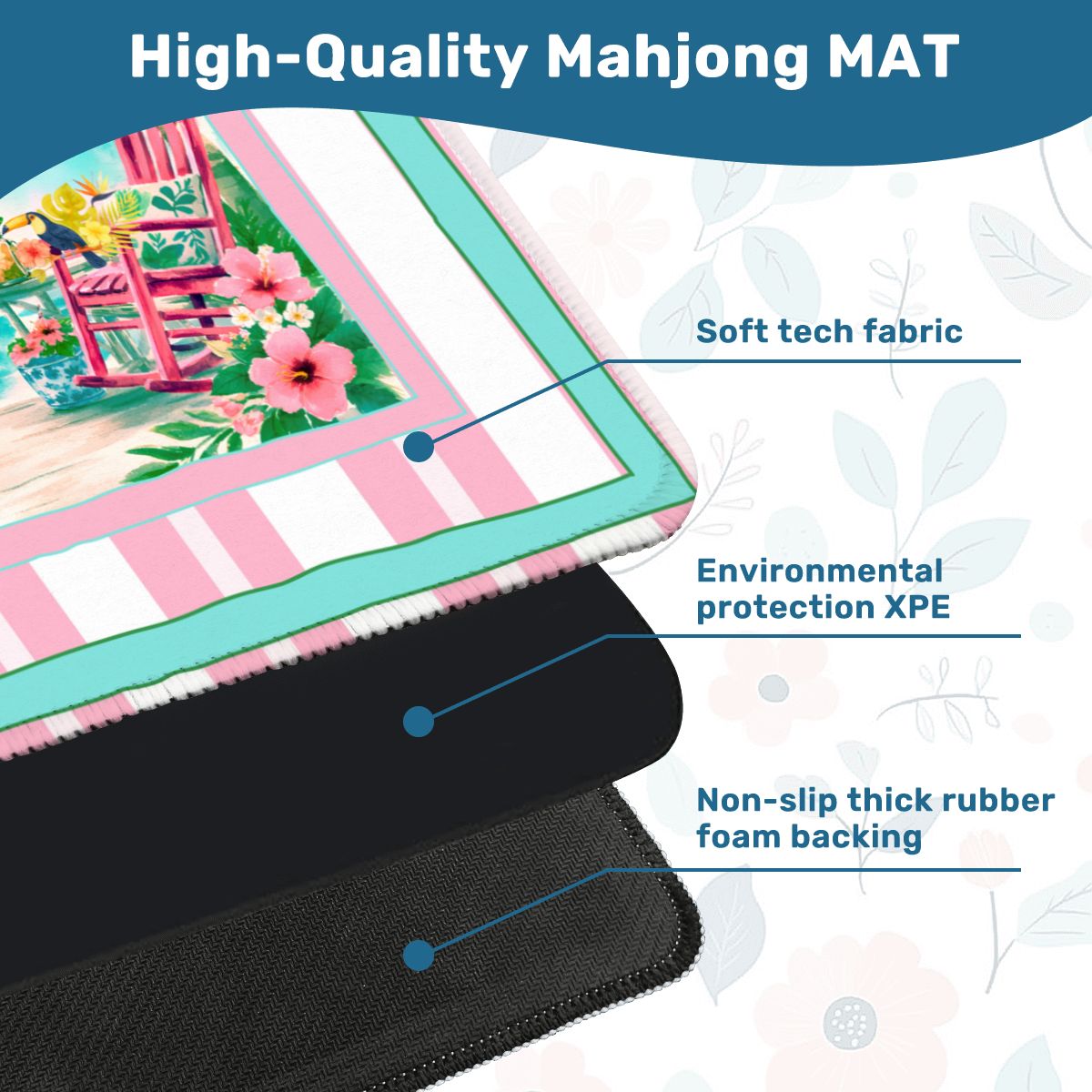 Southern Charm Beach House Mahjong Mat