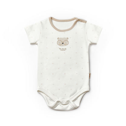 Teddy Ecru Short Sleeve Organic Cotton
