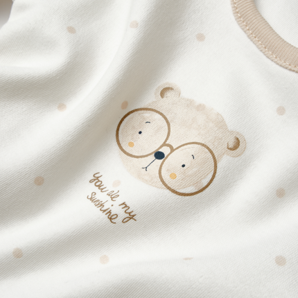 Teddy Ecru Long Sleeve Organic