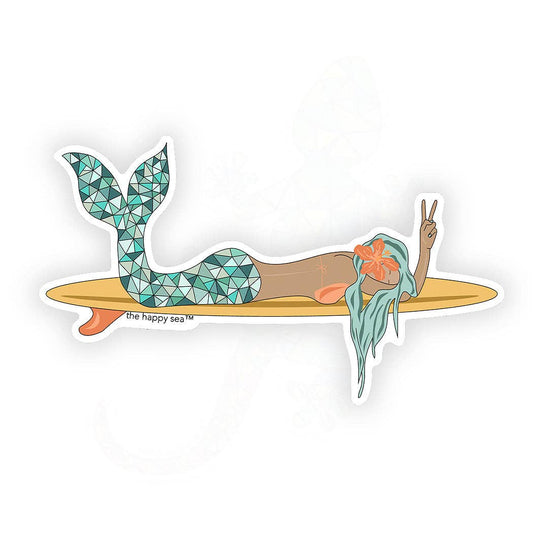 4" Mermaid On Board Vinyl Sticker