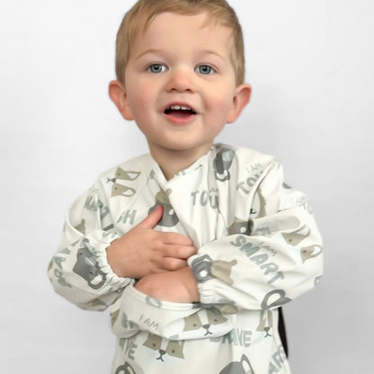 The Grayson Long Sleeve Bib - Affirmation Animals