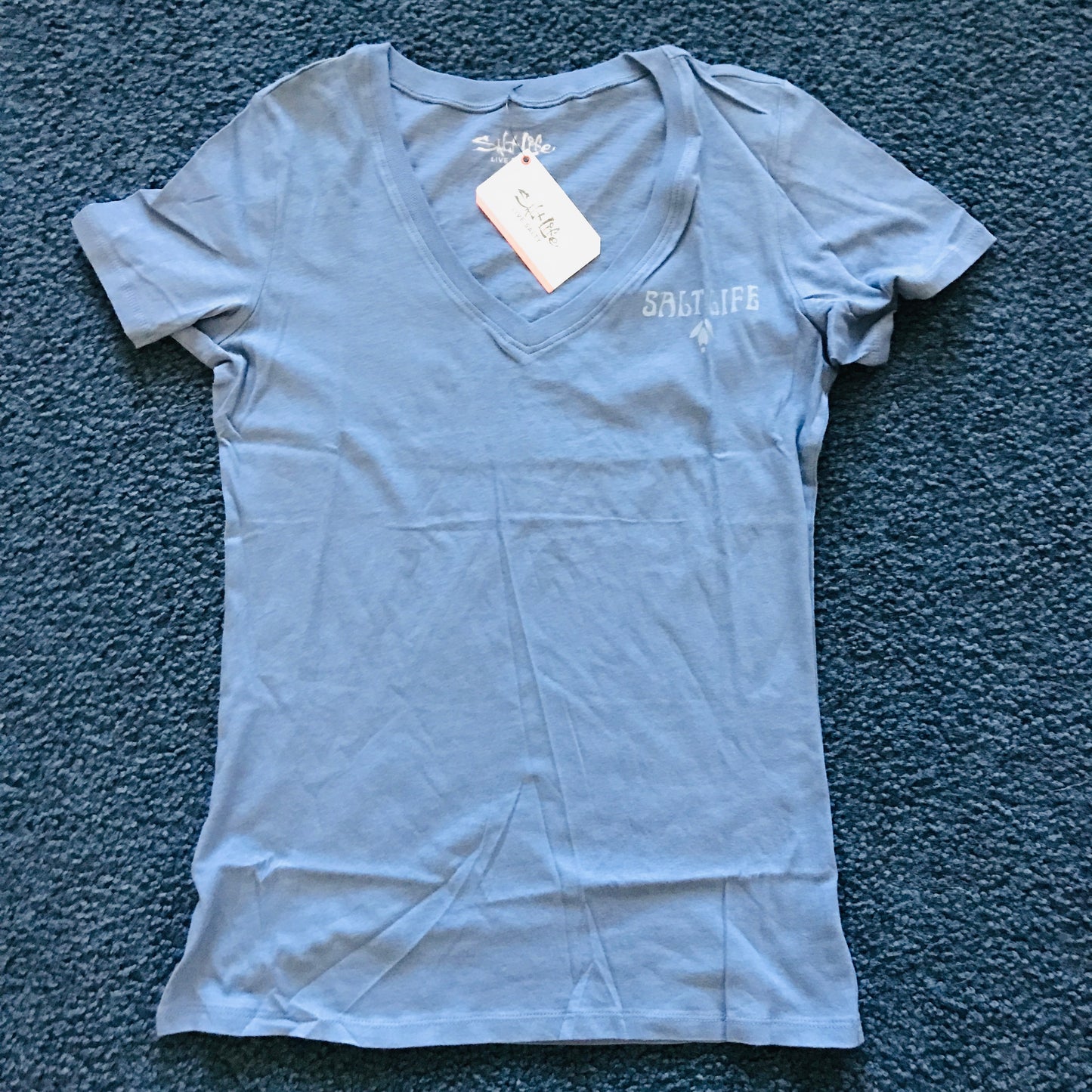 Turtle Moon Ladies V-neck Tee (M)