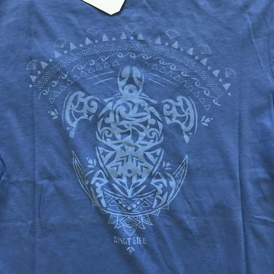 Turtle Moon Ladies V-neck Tee (M)