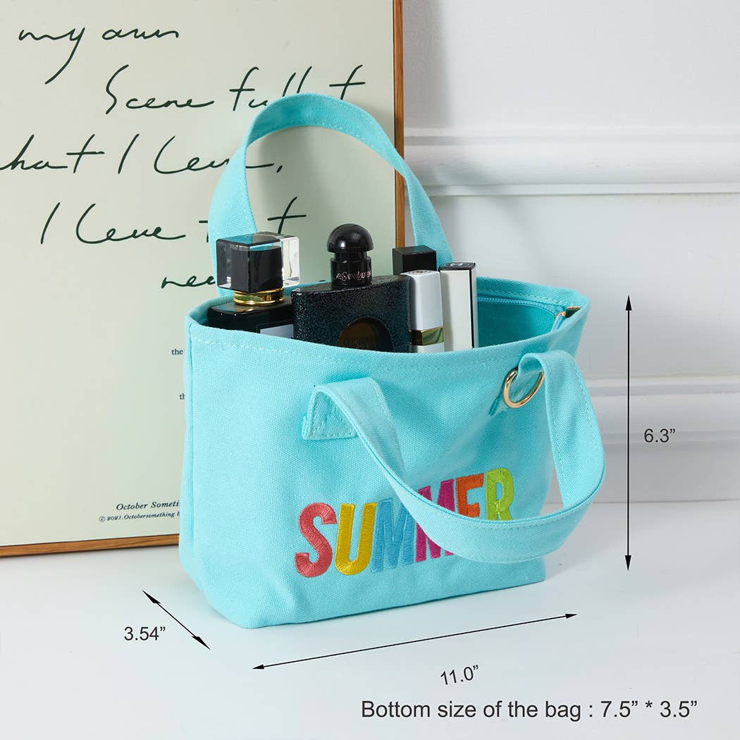 SUMMER Mini Tote With Key Ring Holder