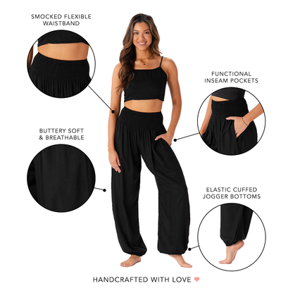 Black Harem Pants