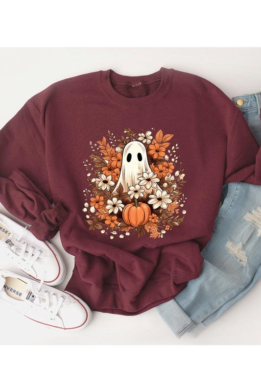 Autumn Ghost Unisex Fleece Sweatshirt