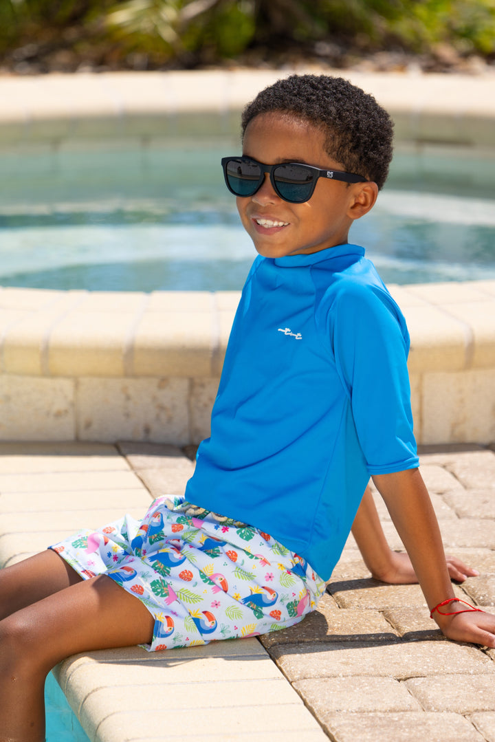 Corona Blue Short Sleeve Sun Shirt