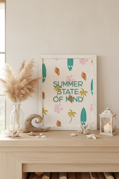 Summer State Of Mind Art Print