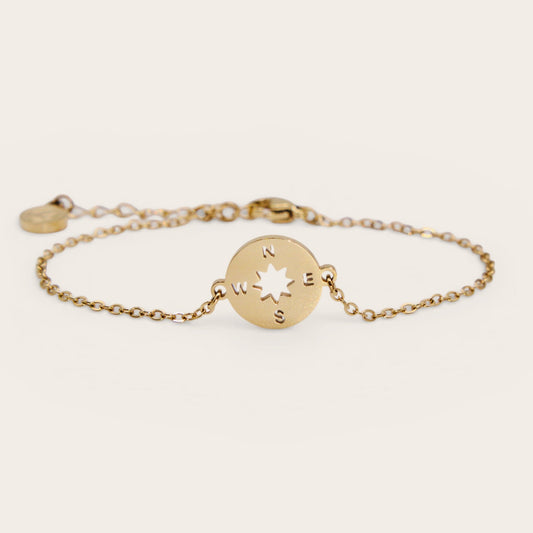 Compass Charm Bracelet Set