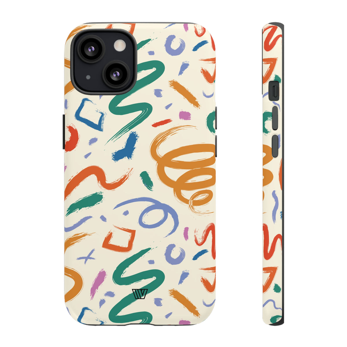 DOODLE BRUSH STROKES | Tough Phone Case