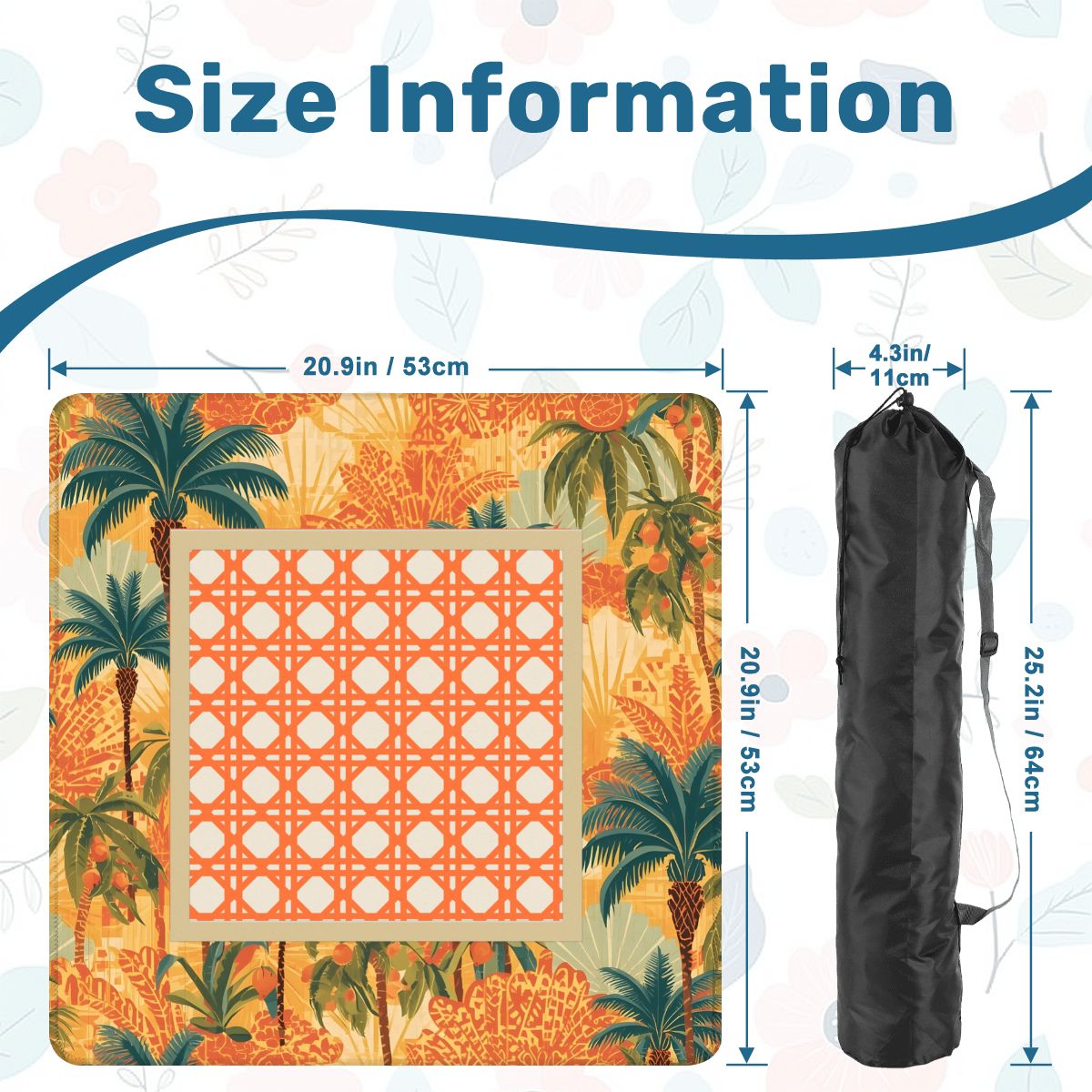 Tropicala Palm Mini Mahjong Mat