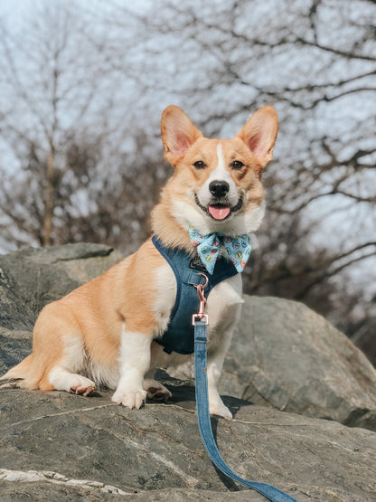Dog Adjustable Harness - Denim