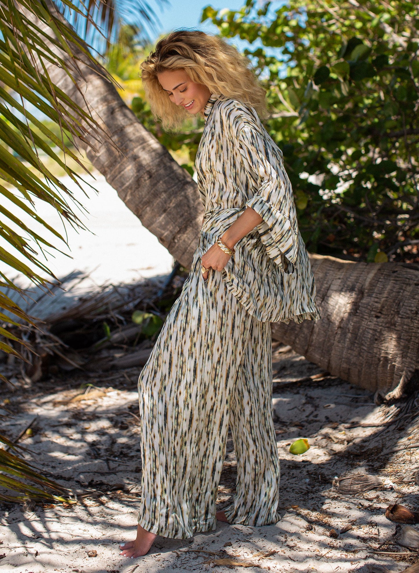 Wide-Leg Cover-Up Pants | Coastal Mirage