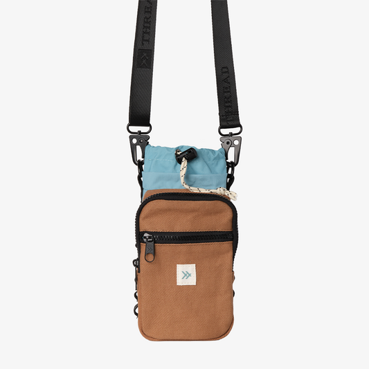 Color Block Canvas - Water Bottle Sling Bag