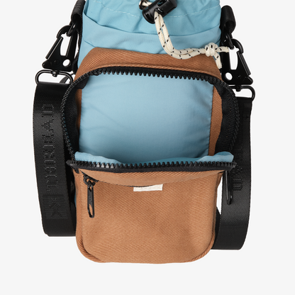 Color Block Canvas - Water Bottle Sling Bag