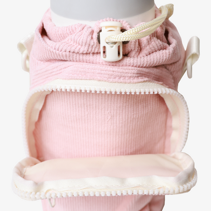Rose Dust Corduroy - Water Bottle Sling Bag