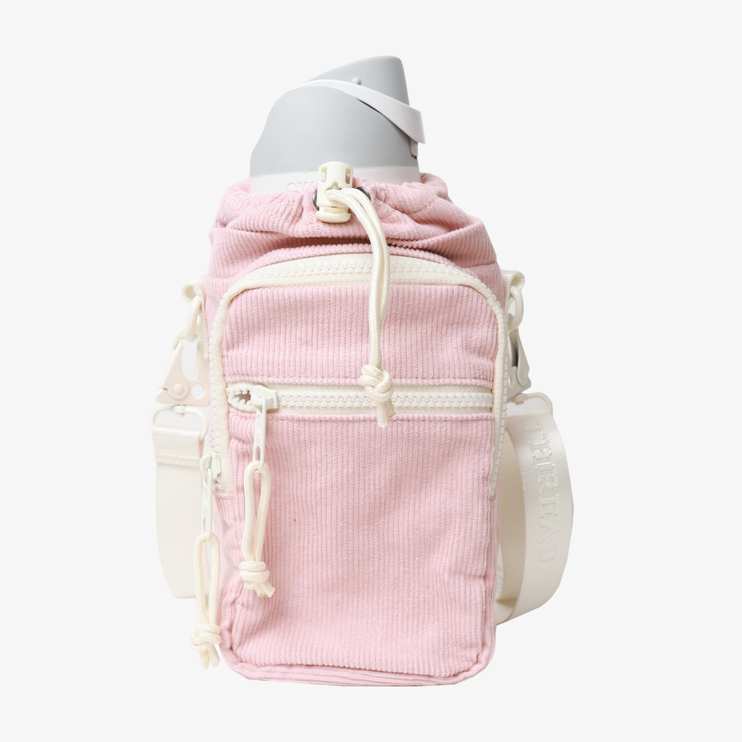 Rose Dust Corduroy - Water Bottle Sling Bag