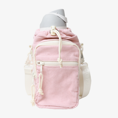 Rose Dust Corduroy - Water Bottle Sling Bag
