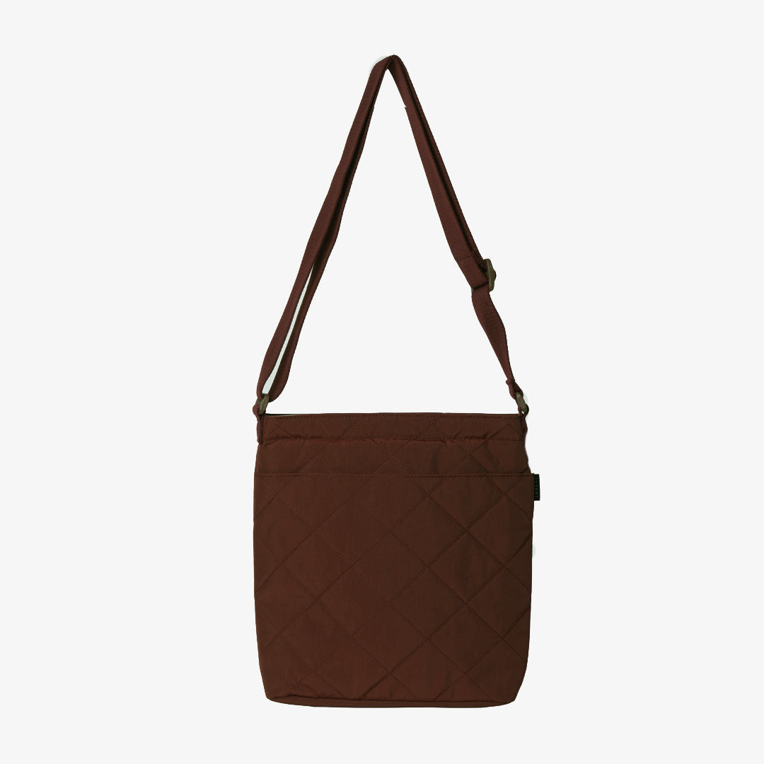 Chocolate Quilted - Small Utility Tote Bag