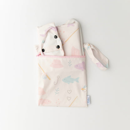 The Grayson Long Sleeve Bib - Lakeside Blooms