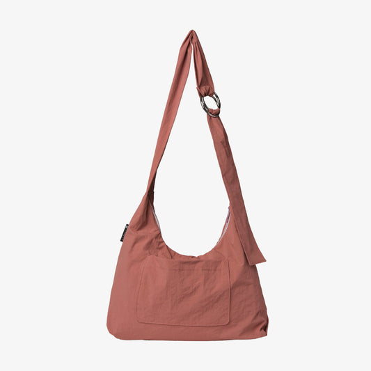 Mauve - Large Slouchy Shoulder Bag