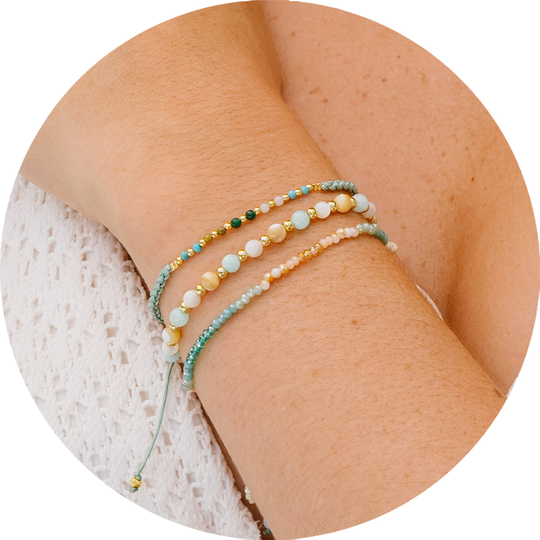 Imagination & Inner Peace 4mm Bracelet Stack