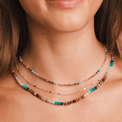2mm + 4mm Master Healer Necklace Stack