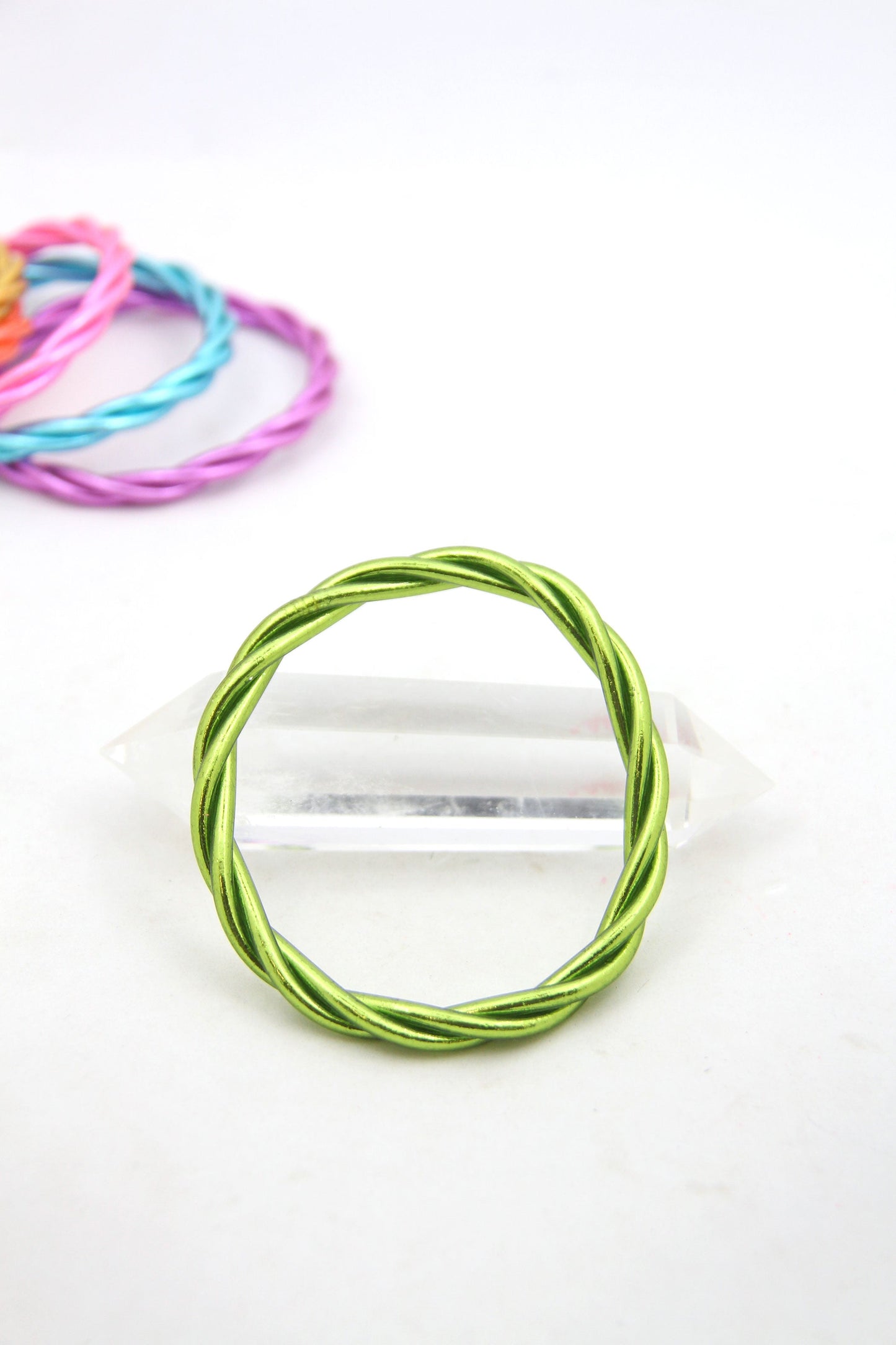 Twisted Thai Buddhist Temple Bracelets, Mantra Bangle, Kumlai, Colors & Sizes Available