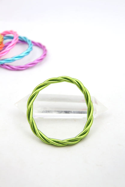 Twisted Thai Buddhist Temple Bracelets, Mantra Bangle, Kumlai, Colors & Sizes Available