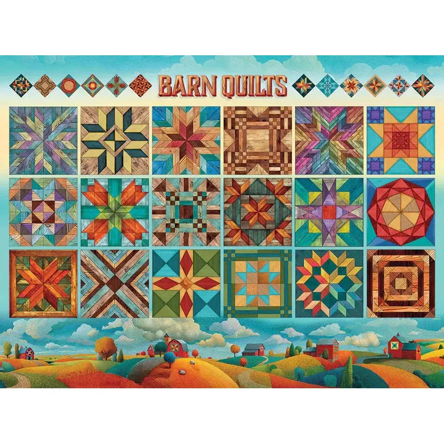 Barn Quilts 275 Large Piece Jigsaw Puzzle Cobble Hill