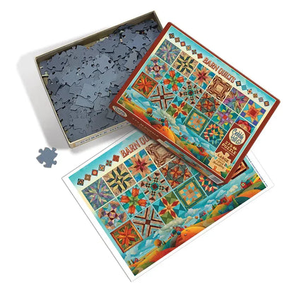 Barn Quilts 275 Large Piece Jigsaw Puzzle Cobble Hill