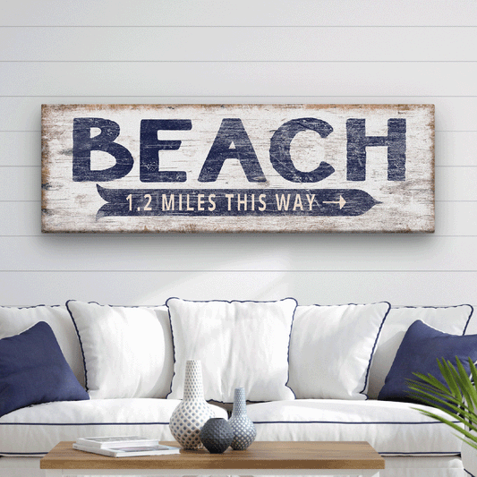 Personalized Nautical Beach Sign