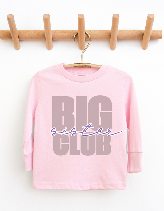 Big Sister Youth & Toddler Long Sleeve Graphic Tee