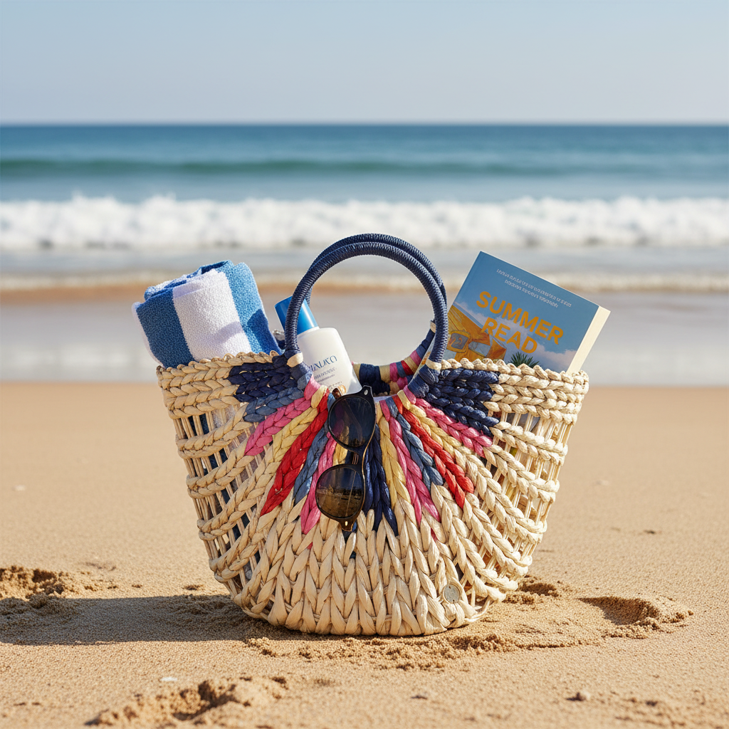 High Summer Straw Tote