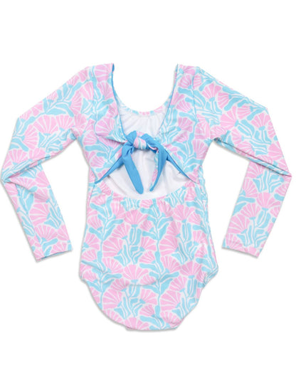 Bloomin' Petals Girls One Piece Tie Back