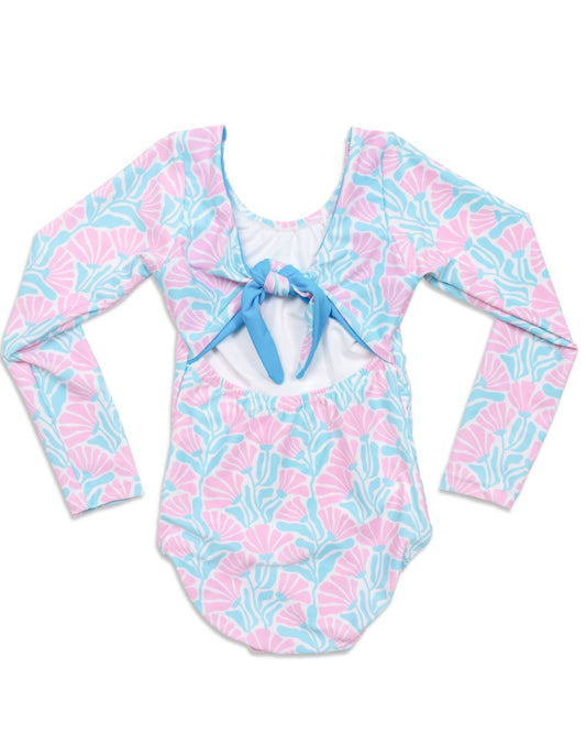 Bloomin' Petals Girls One Piece Tie Back