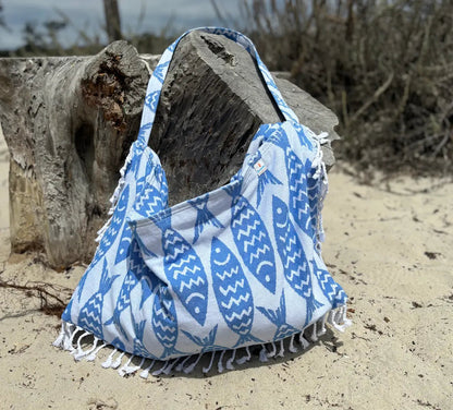 Pattern 3 in 1 Turkish Cotton Beach Bag