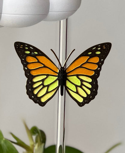 Original Dripping Rain Cloud with Orange Butterfly Charm