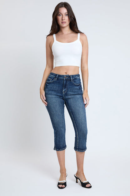 Women's Luxe High Rise Capri with Side Slit