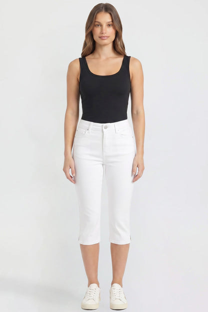 Women's Luxe High Rise Capri with Side Slit