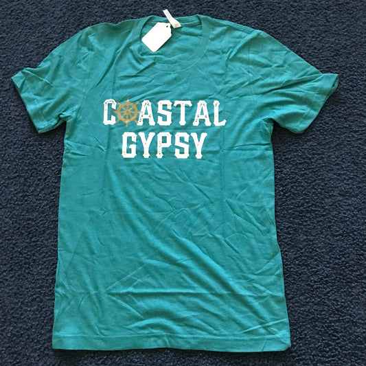 "Coastal Gypsy" Teal Tee (S)