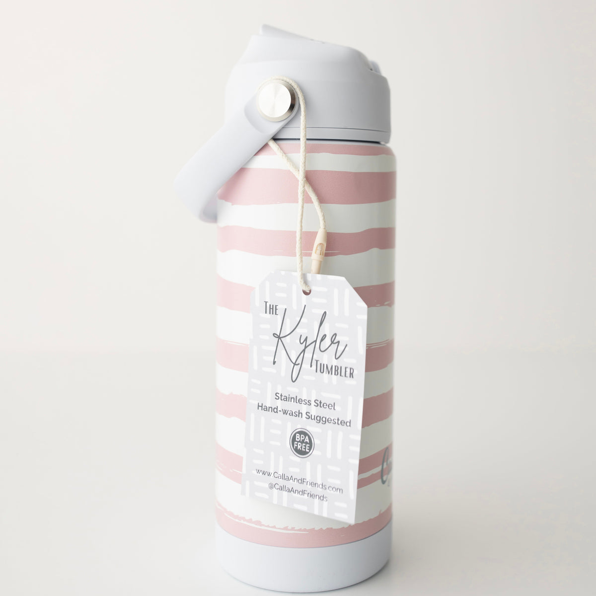 The Kyler Tumbler - Brush Stripes
