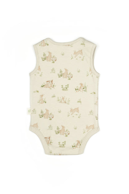 Bunny Sleeveless Organic Bodysuit