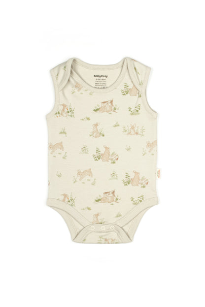 Bunny Sleeveless Organic Bodysuit