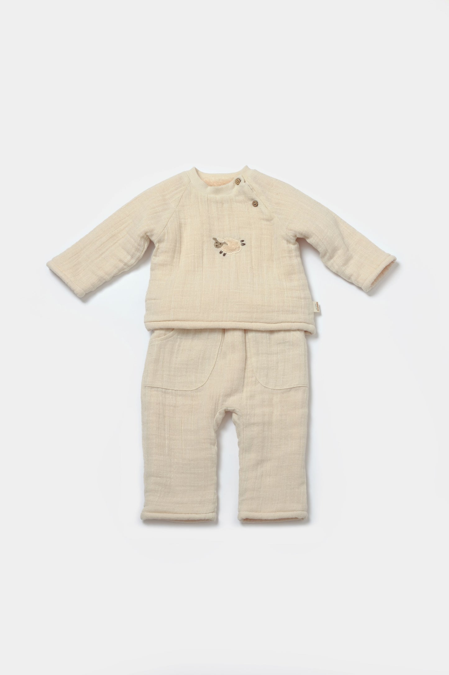 Little Lamb Muslin 2-Piece Set