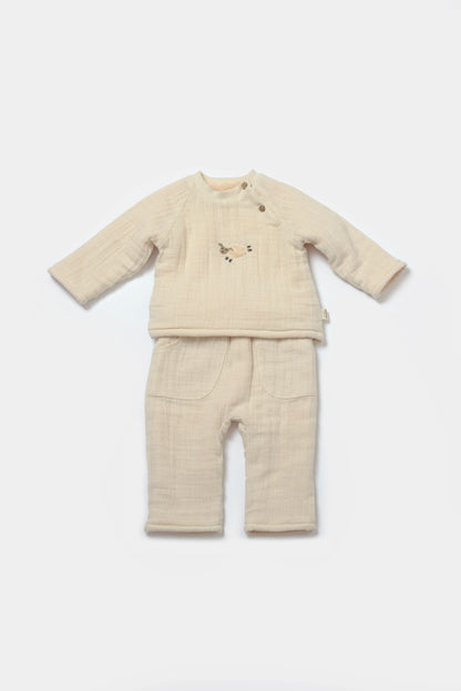 Little Lamb Muslin 2-Piece Set