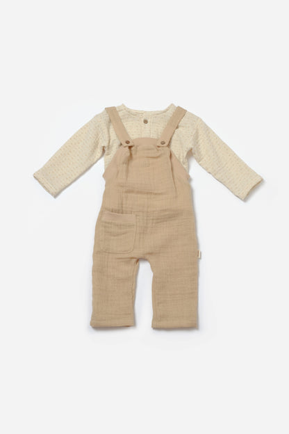 Muslin 2 Piece Apricot Set