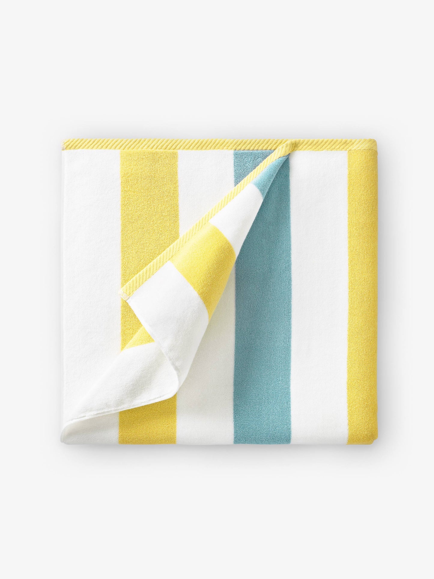 Yellow Sea Glass Cabana Beach Towel